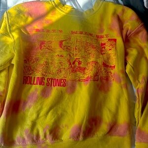 Yellow Rolling Stones Crewneck